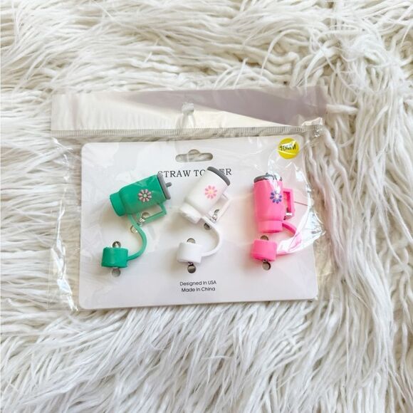 Set of Tumbler straws and toppers - Picture 2 of 6